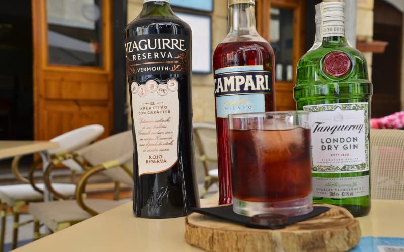 Ingredientes del Negroni