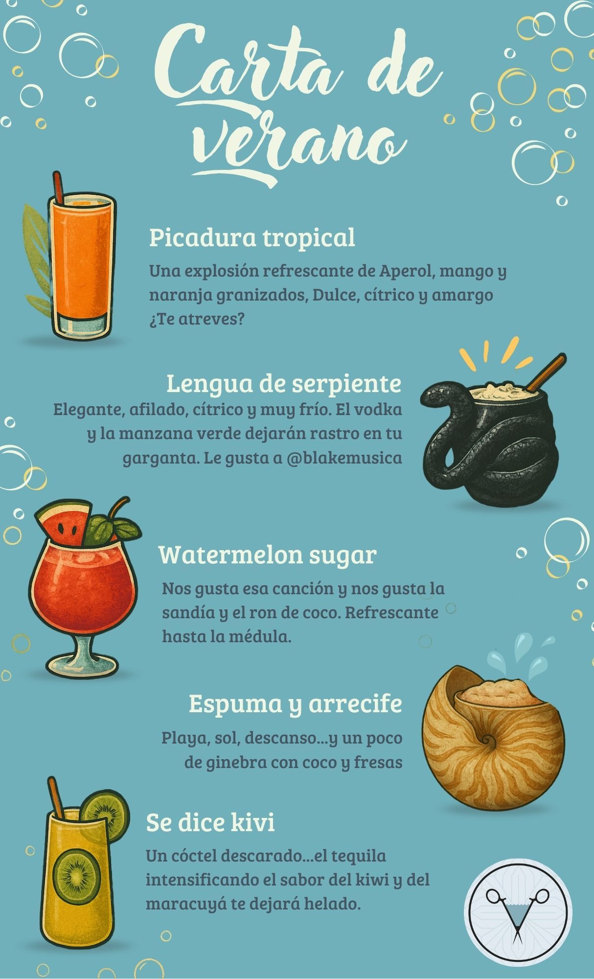 Carta de Cocteles de verano - The Doctor Cocktail Salamanca