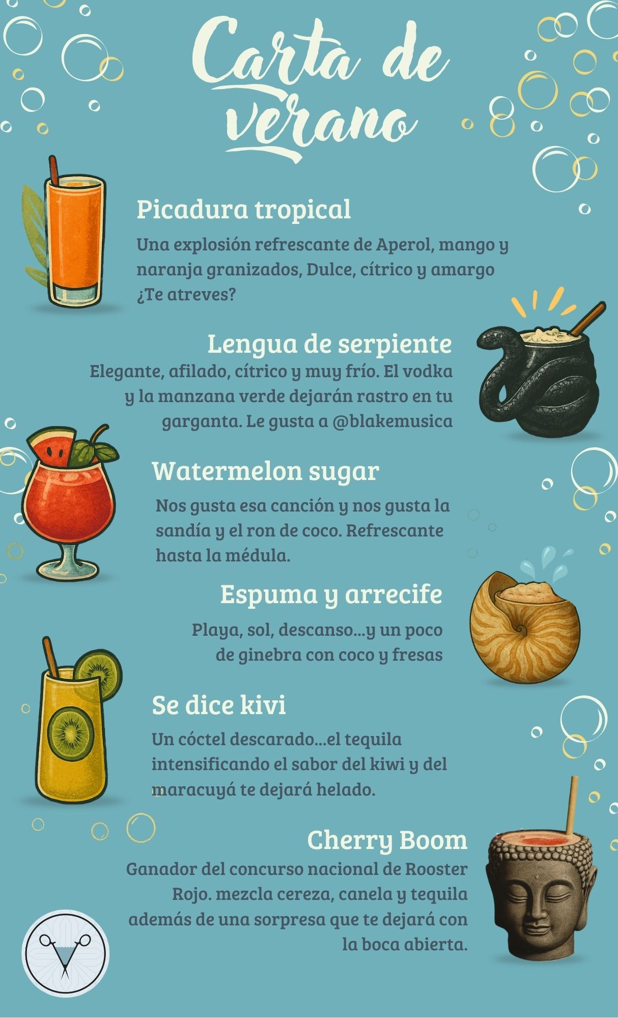 Carta de Cocteles de verano - The Doctor Cocktail Salamanca